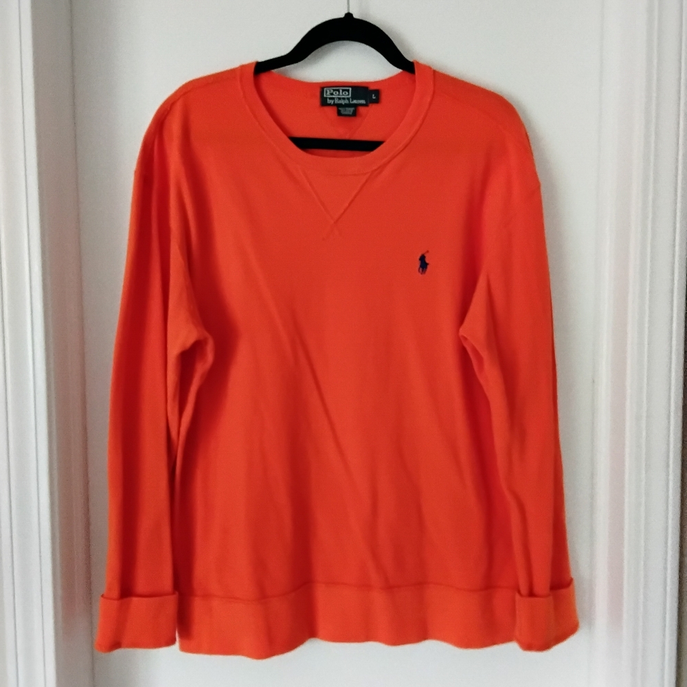 Polo By Ralph Lauren Bright Orange Pullover